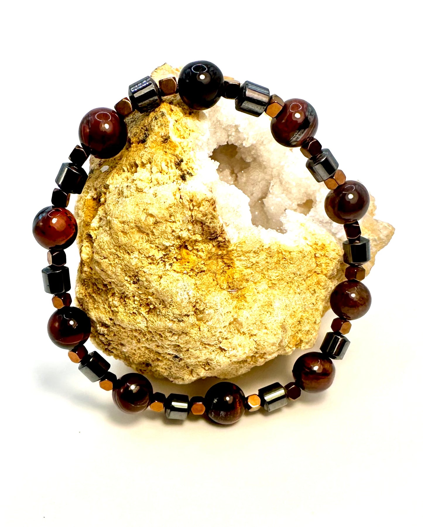 Red Tiger’s Eye & Hematite