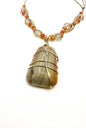 Botswana Orange Agate Necklace