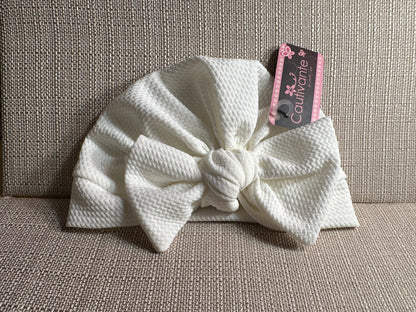 Ivory Bow Turban