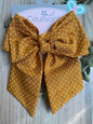 Mustard Dotted Bow